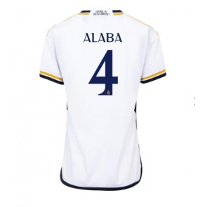 Real Madrid David Alaba #4 Koszulka Podstawowych Kobiety 2023-24 Krótki Rękaw